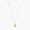 Chan Luu Necklaces^14K Gold Teddy Bear Necklace With Diamond Inlay