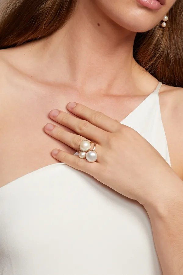 Chan Luu Rings^14K Phoebe Ring White Pearl