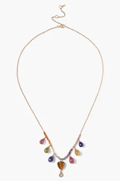 Chan Luu Necklaces^14K Rainbow Necklace Sapphire Mix