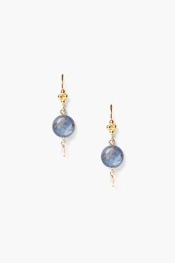 Chan Luu Earrings^Kyanite And Pearl Drop Earrings