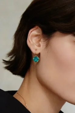 Chan Luu Earrings^Lumi Drop Earrings Emerald