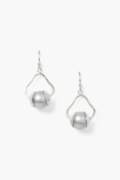 Chan Luu Earrings^Maribel Drop Earrings Grey Pearl