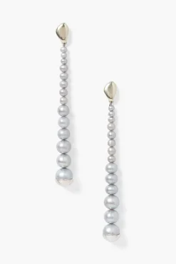 Chan Luu Earrings^Marion Drop Earrings Grey Pearl