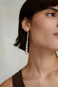 Chan Luu Earrings^Marion Drop Earrings Grey Pearl