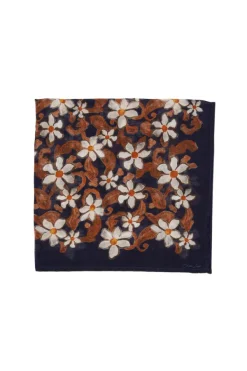 Chan Luu Bandanas^Meadow Floral Print Bandana Dark Sapphire