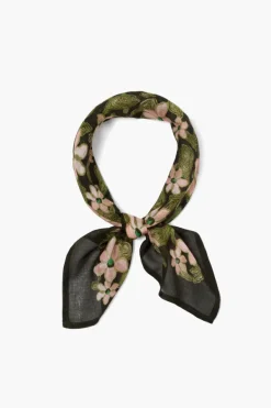 Chan Luu Bandanas^Meadow Floral Print Bandana Kombu Green