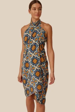 Chan Luu Bottoms^Medieval Blue Crux Sarong