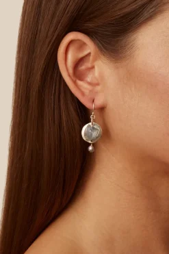 Chan Luu Earrings^Moonstone & Pearl Ostra Earrings