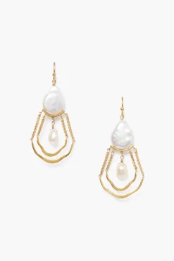 Chan Luu Earrings^Nia Chandelier Earrings White Pearl