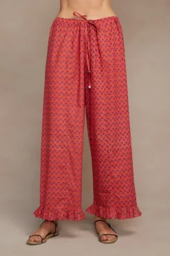 Chan Luu Loungewear^Noelle Block Print Set Geranium