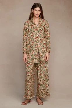 Chan Luu Loungewear^Noelle Block Print Set Pine