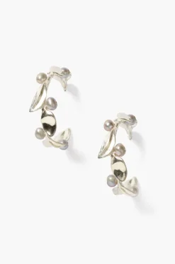 Chan Luu Earrings^Olive Branch Hoop Earrings Maxi Silver