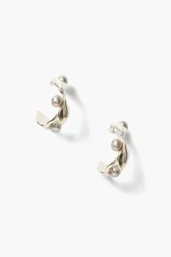 Chan Luu Earrings^Olive Branch Hoop Earrings Mini Silver