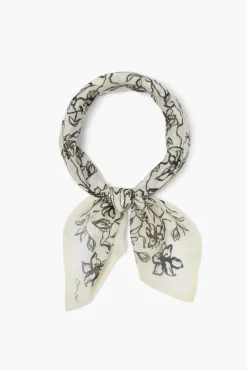 Chan Luu Bandanas^Painterly Floral Print Bandana Egret