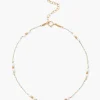 Chan Luu Anklets^Pearl And Turquoise Enamel Bead Anklet