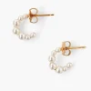 Chan Luu Earrings^Petite Cream Pearl Holly Hoop Earrings