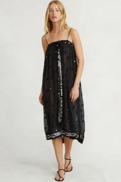 Chan Luu Dresses^Phoebe Embroidered Dress Total Eclipse