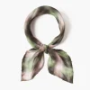 Chan Luu Bandanas^Plaid Print Bandana Dark Forest