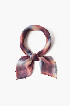 Chan Luu Bandanas^Plaid Print Bandana Dark Sapphire