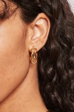 Chan Luu Earrings^Reina Stud Earrings Citrine