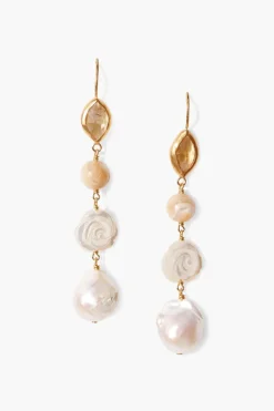 Chan Luu Earrings^Roseto Tiered Earrings Natural