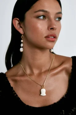 Chan Luu Earrings^Roseto Tiered Earrings Natural