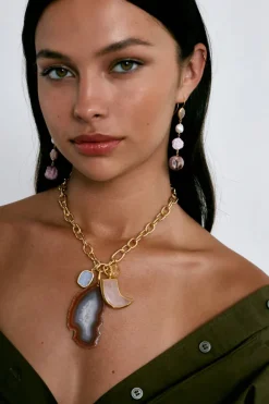 Chan Luu Earrings^Roseto Tiered Earrings Pink