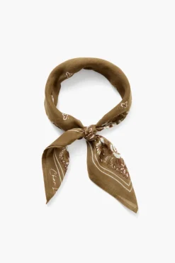 Chan Luu Bandanas^Rosette Floral Print Bandana Lizard