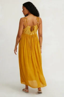Chan Luu Dresses^Sahara Dress Ochre