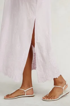 Chan Luu Dresses^Saman Embroidered Dress Orchid Hush