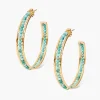 Chan Luu Earrings^Sedona Hoop Earrings Turquoise