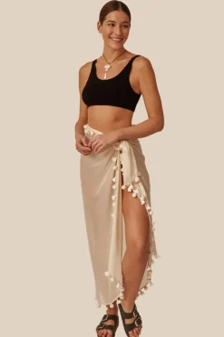 Chan Luu Bottoms^Seedpearl Tassle Sarong