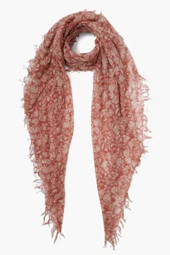 Chan Luu Scarves^Sequoia Dahlia Floral Cashmere And Silk Scarf