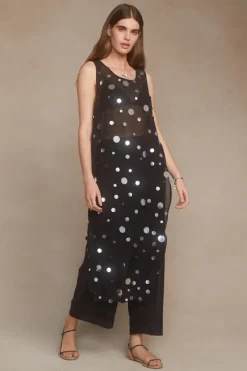 Chan Luu Dresses^Serena Sequin Tunic Black