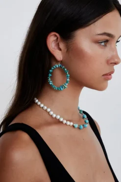 Chan Luu Earrings^Seychelles Hoop Earrings Turquoise