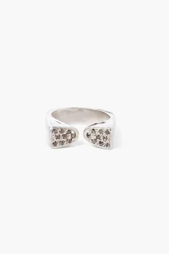 Chan Luu Rings^Silver And Diamond Duo Ring