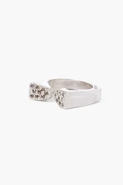 Chan Luu Rings^Silver And Diamond Duo Ring