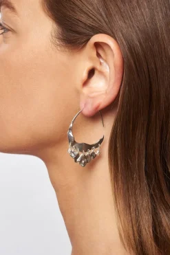 Chan Luu Earrings^Silver Crescent Earrings