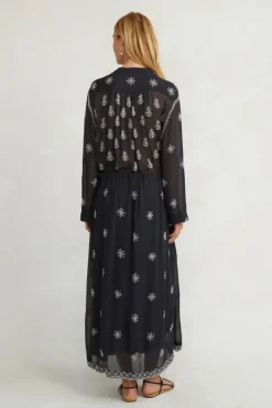 Chan Luu Dresses^Singh Embroidered Dress Navy