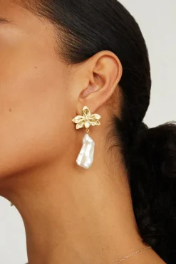 Chan Luu Earrings^Sylve Drop Earrings White Pearl