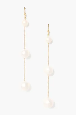Chan Luu Earrings^Tiered Floating Pearl Earrings