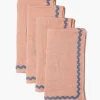 Chan Luu Napkins^Tropical Peach Wavy Napkin Set