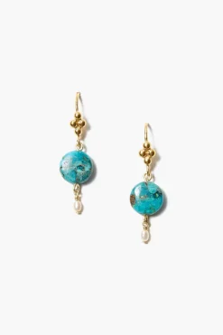 Chan Luu Earrings^Turquoise And Pearl Drop Earrings