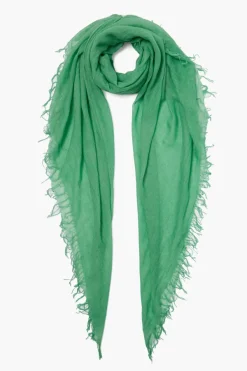 Chan Luu Scarves^Vibrant Green Cashmere And Silk Scarf
