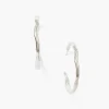 Chan Luu Earrings^Wave Hoop Earrings Silver