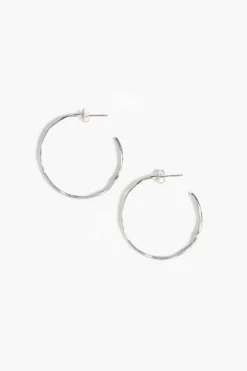 Chan Luu Earrings^Wave Hoop Earrings Silver