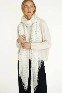 Chan Luu Scarves^Wedgewood Dot Cashmere And Silk Scarf