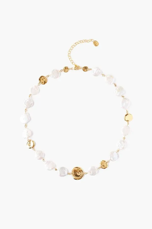 Chan Luu Necklaces^White Keshi Pearl Necklace