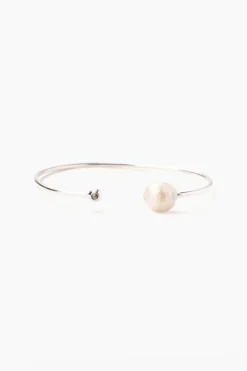 Chan Luu Bracelets^White Pearl Diamond Cuff