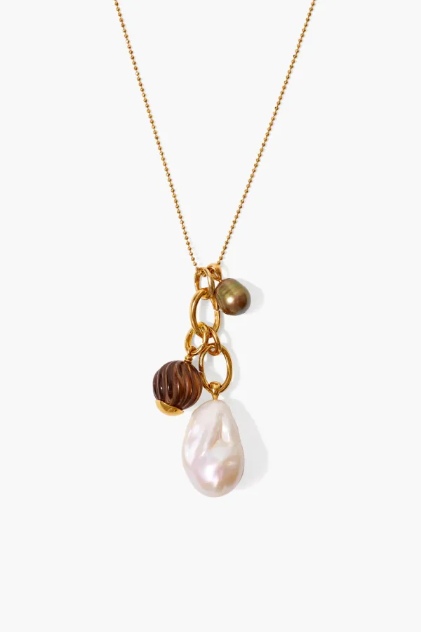 Chan Luu Necklaces^White Pearl Mix Charm Necklace